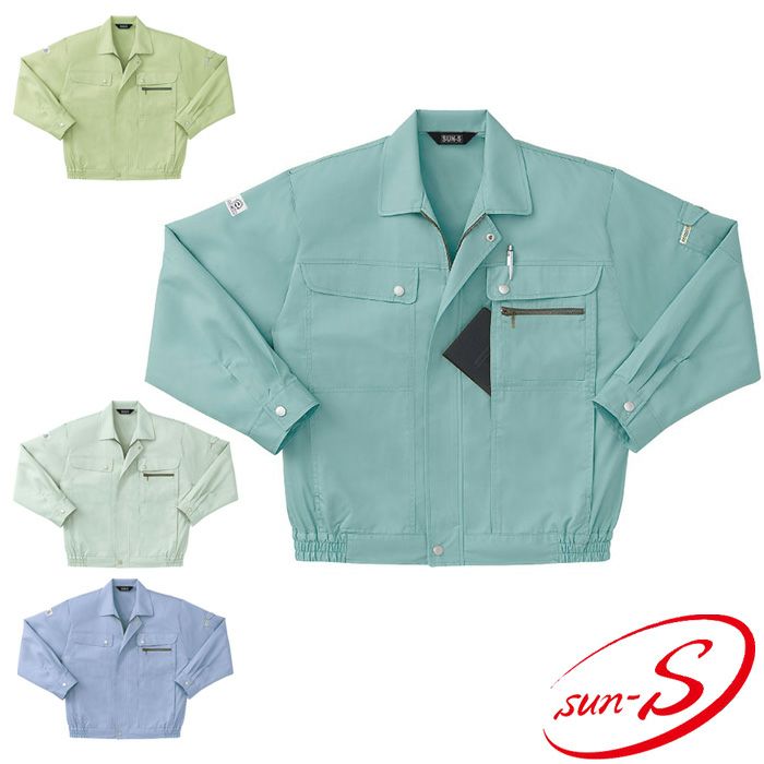 WA391 長袖デカポケブルゾン SUN-S サンエス 春夏作業服 S～5L