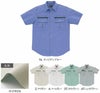 WA827 半袖シャツ SUN-S サンエス 春夏作業服 S～5L 綿60％・ポリエステル40％ のびRON（TCストレッチポプリン）
