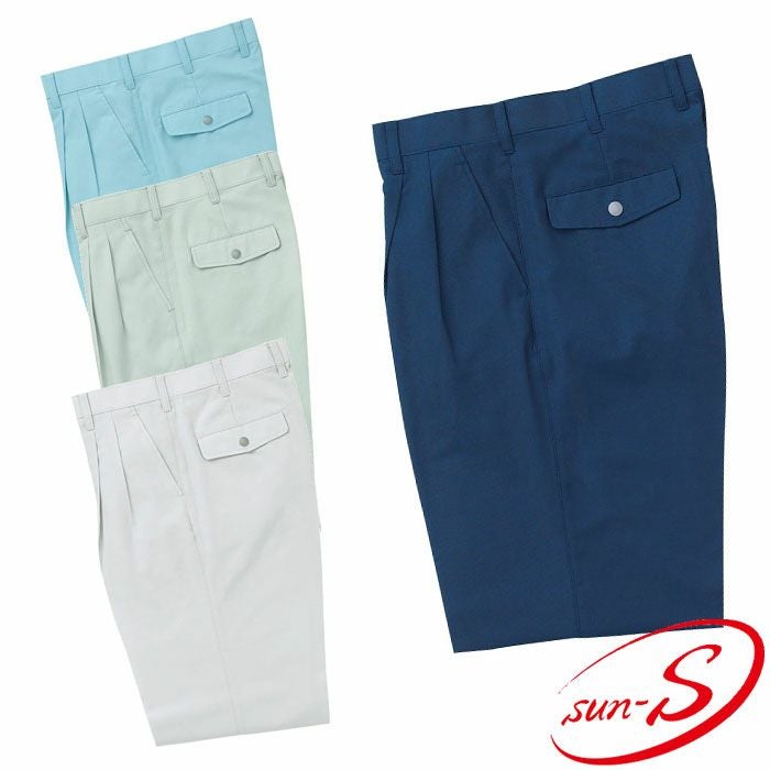 WA10005 ツータックカーゴパンツ SUN-S サンエス 春夏作業服 70～120cm