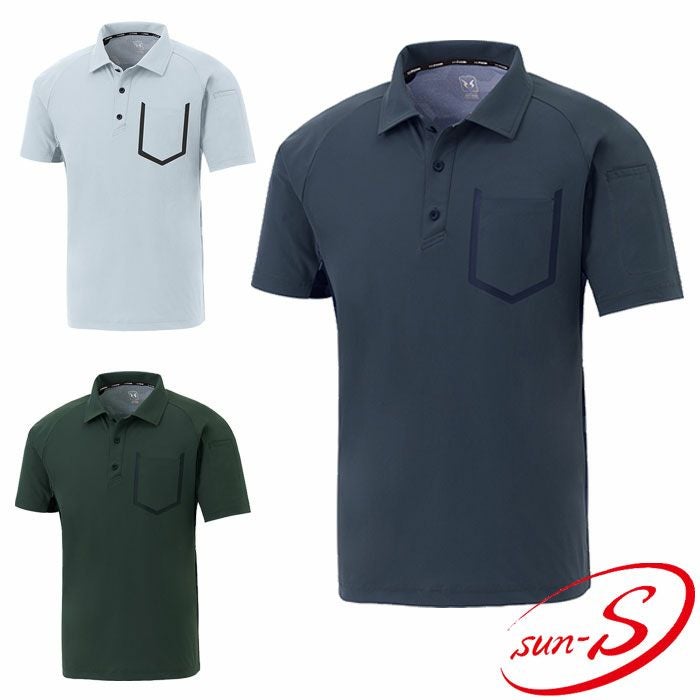SA10160 半袖クーリングポロシャツ SUN-S サンエス 春夏作業服