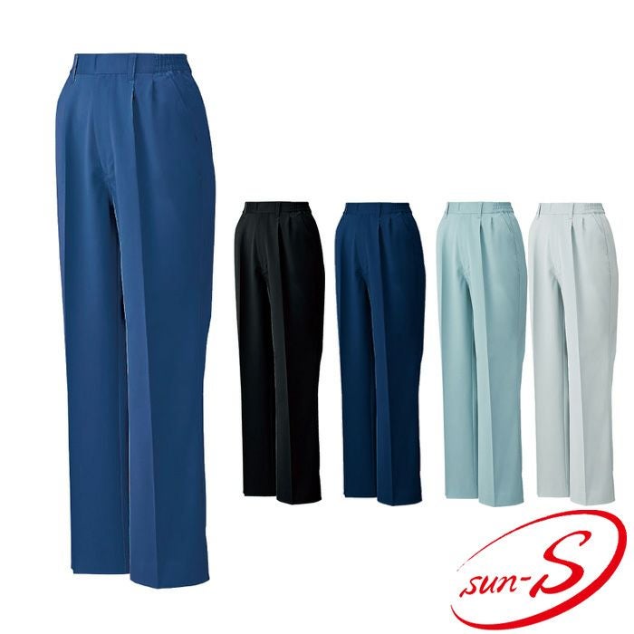 WA10478 レディースツータックパンツ SUN-S サンエス 春夏作業服 S～5L