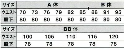 WA10485 ツータックカーゴパンツ SUN-S サンエス 春夏作業服 70～120cm ポリエステル60％・綿40％（再生ポリエステル60％） TC制電エコソフトサマーツイル