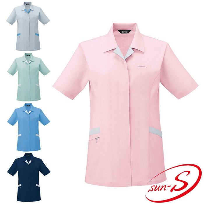 WA10773 半袖スモック SUN-S サンエス 春夏作業服 S～5L ポリエステル