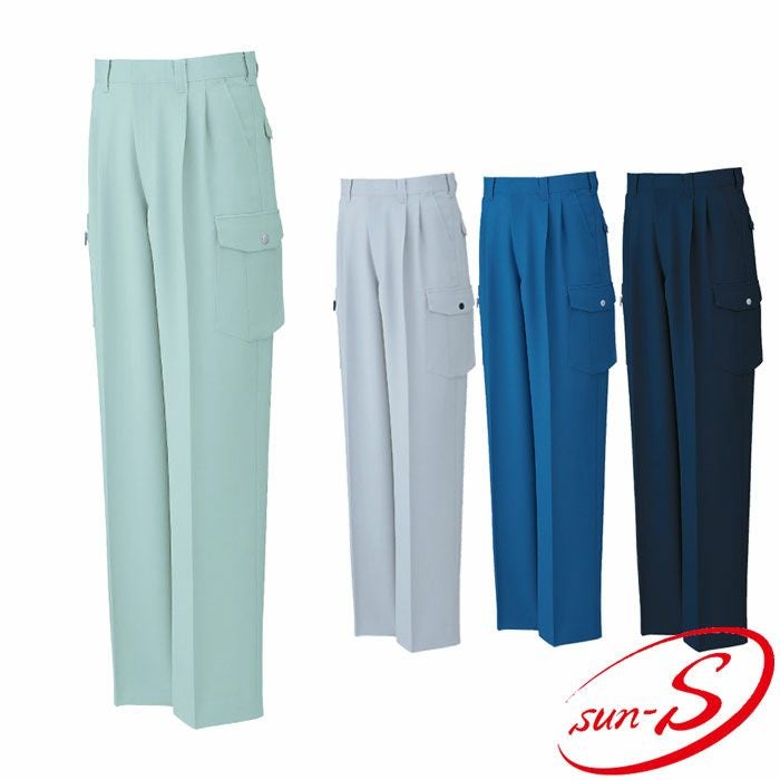 WA10775 ツータックカーゴパンツ SUN-S サンエス 春夏作業服 70～150cm