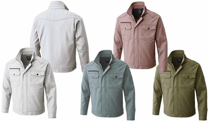 WA11611 長袖ブルゾン SUN-S サンエス 春夏作業服 S～5L ポリエステル64％・綿35％・複合繊維（ポリエステル）１％（再生ポリエステル55％） ペンタス®ライトフィックス