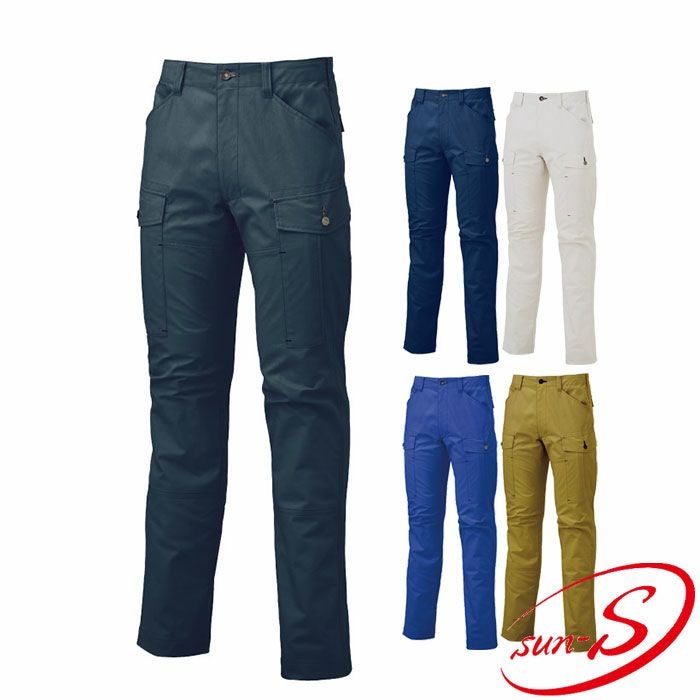 WA11905 ノータックカーゴパンツ SUN-S サンエス 春夏作業服 70～130cm