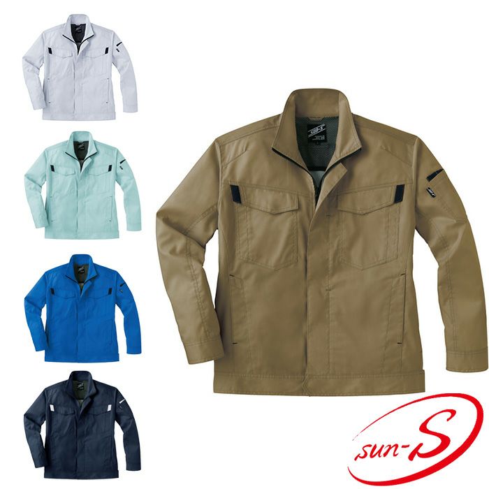 WA11911 長袖ブルゾン SUN-S サンエス 春夏作業服 SS～7L ポリエステル