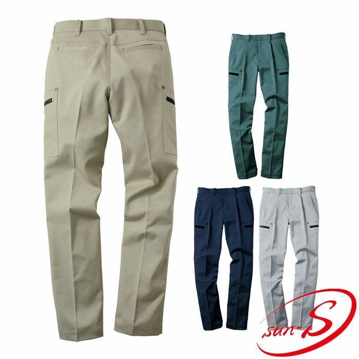WA11925 ワンタックカーゴパンツ SUN-S サンエス 春夏作業服 70～120cm
