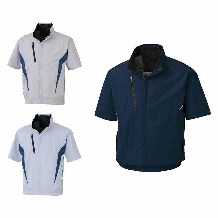 KF100 チタン加工半袖ブルゾン SUN-S サンエス