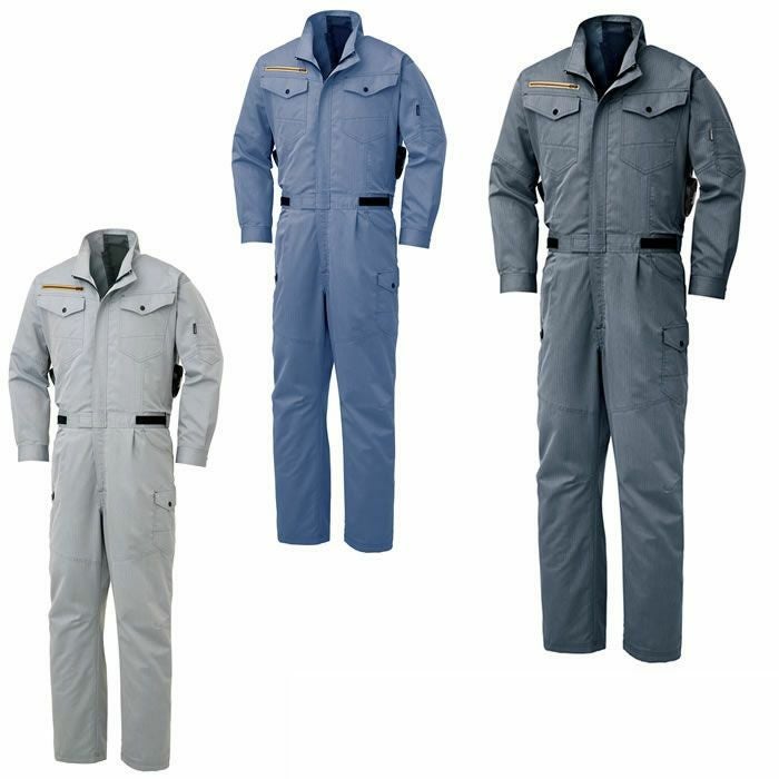 KF92036 つなぎ SUN-S サンエス 空調風神服専用 春夏 作業服 作業着 ツナギ服 円管服 M～5L ポリエステル40％・綿60％ ヘリンボン