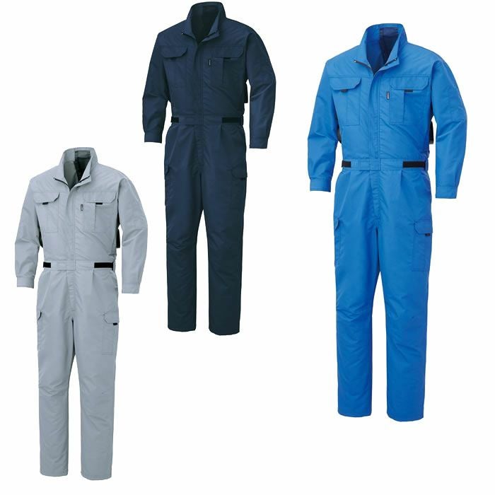 KF92046 つなぎ SUN-S サンエス 春夏 作業服 作業着 ツナギ服 円管服 空調風神服専用 M～5L ポリエステル75％・綿25％ ブロード