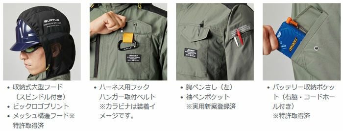 AC1181 エアークラフトブルゾン（ユニセックス） BURTLE バートル