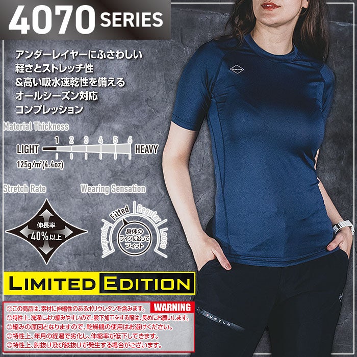 4071 半袖エアーフィット（ユニセックス） BURTLE バートル