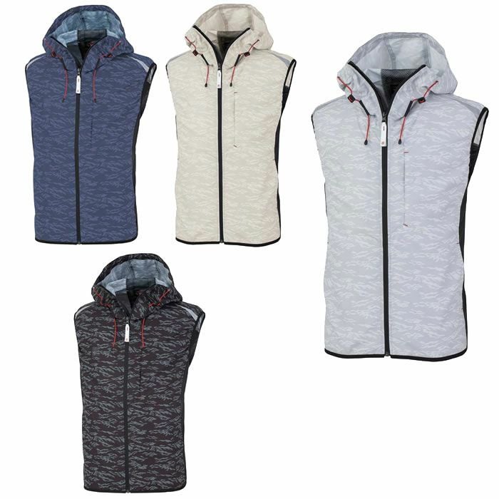 MK-100(00100) MHAK空調風神服フード付きベスト DAIRIKI 春夏作業服 作業着 M～5L ポリエステル100％ 空調風神服専用