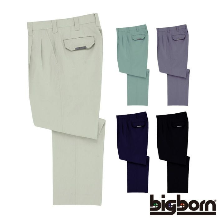 BM540 レディースワンタックパンツ BIGBORN ビッグボーン 春夏 作業服