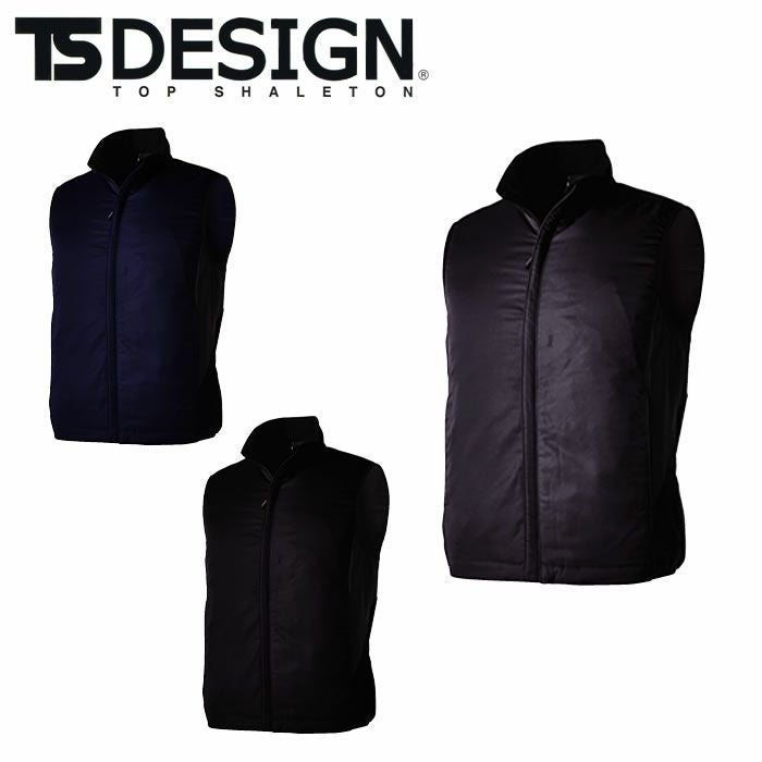 TSDESIGN|藤和|6628防風ストレッチライトウォームベスト|作業服通販SSS