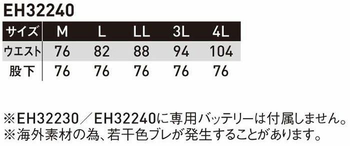 EH32240 カーボンヒートパンツ SUN-S サンエス
