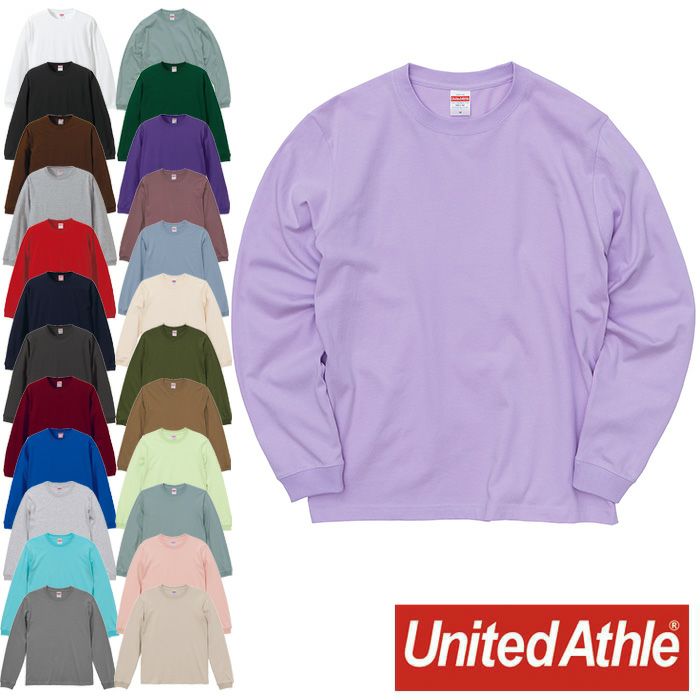 5011-01 5.6オンスロングスリーブTシャツ(1.6インチリブ) UnitedAthle
