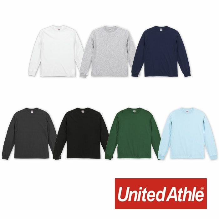 5913-01 6.2オンスプレミアムロングスリーブTシャツ(21インチリブ) UnitedAthle ユナイテッドアスレ