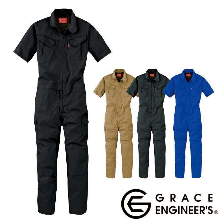 GE-629 半袖ツナギ エスケープロダクト GRACE ENGINEER'S つなぎ服