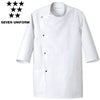 AA770 7分袖コート SEVEN UNIFORM セブンユニフォーム S～4L ブロード ポリエステル65%・綿35%