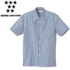CH1665 シャツ SEVEN UNIFORM セブンユニフォーム S～4L 先染めデニム ポリエステル65%・綿35%