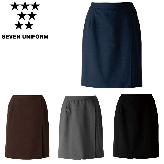 CK1915 Wラップキュロットスカート［後脇ゴム入］ SEVEN UNIFORM