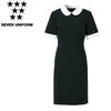 CP2134 ワンピース［替襟・替カフス別］ SEVEN UNIFORM セブンユニフォーム 7～15 バックサテンジョーゼット ポリエステル100%