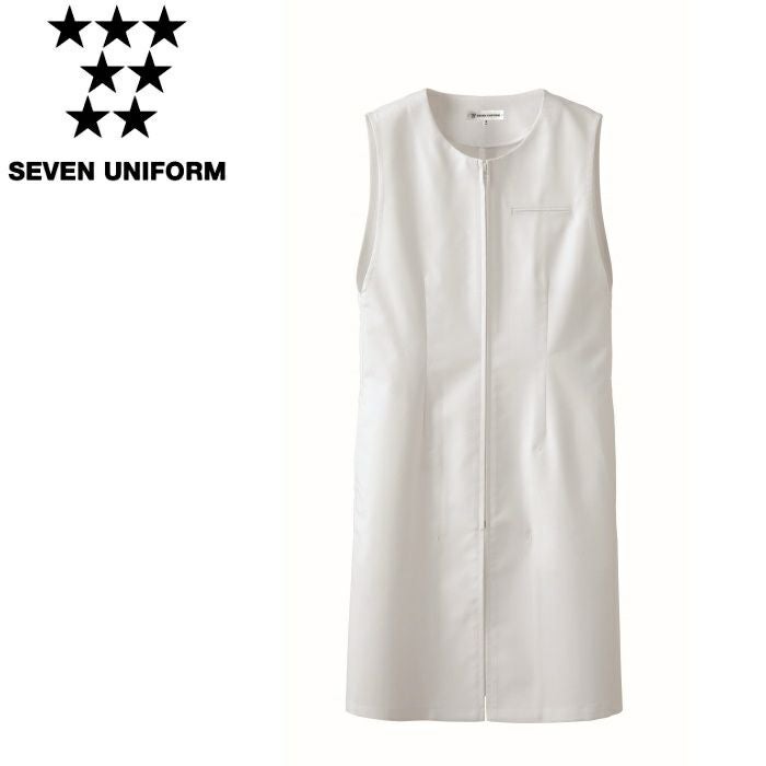 CA2198 サービスコート SEVEN UNIFORM セブンユニフォーム 7～15 ツイル ポリエステル80%・綿20%
※カラー： -0 ホワイトのみ SR加工