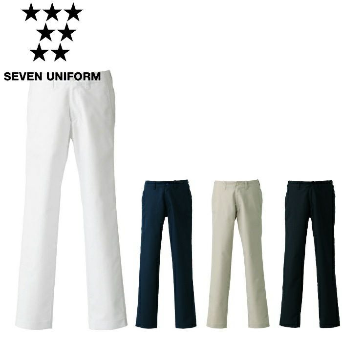 DL2986 チノパンツ SEVEN UNIFORM セブンユニフォーム SS～4L ツイル ポリエステル80%・綿20%