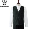 EJ3345 ベスト SEVEN UNIFORM セブンユニフォーム S～3L ジャガード 綿50%・ポリエステル50%