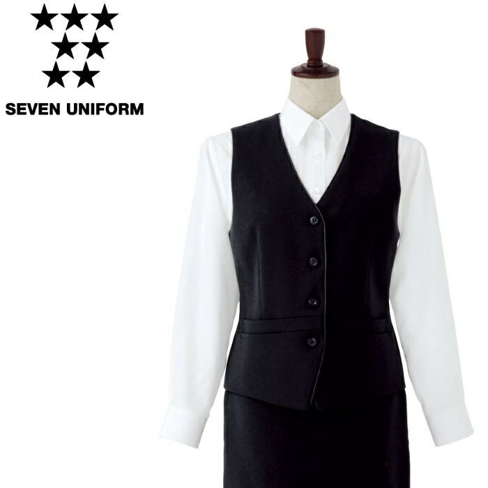 CJ4315 ベスト SEVEN UNIFORM セブンユニフォーム 7～15 カシミヤドスキン ポリエステル100%