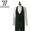 CJ4330 カマーベスト SEVEN UNIFORM セブンユニフォーム S～4L カシミヤドスキン  ポリエステル100%