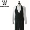 CJ4334 カマーベスト SEVEN UNIFORM セブンユニフォーム S～4L カシミヤドスキン  ポリエステル100%