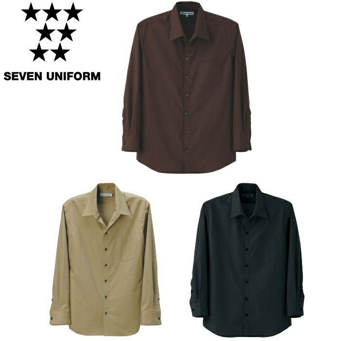 CH4414 スキッパーカラーシャツ SEVEN UNIFORM セブンユニフォーム S