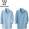 CH4462 7分袖スキッパーカラーシャツ SEVEN UNIFORM セブンユニフォーム SS～5L ポプリン ポリエステル65%・綿35%