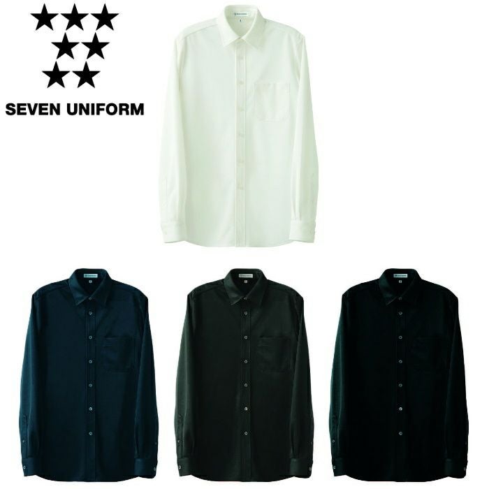 CH4493 ニットシャツ SEVEN UNIFORM セブンユニフォーム SS～5L 鹿の子