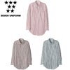 WH7615 シャツ SEVEN UNIFORM セブンユニフォーム S～3L 先染めストライプ ポリエステル65%・綿35%