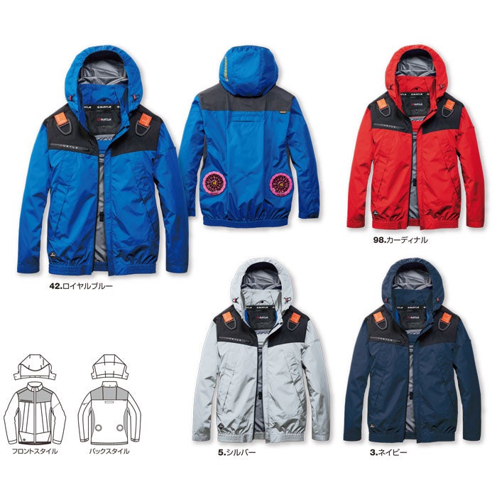 AC1191 エアークラフトACフーディブルゾン（ユニセックス） BURTLE バートル