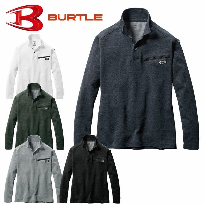 4094 ヘビーウエイトポロシャツ ユニセックス BURTLE バートル インナーウェア 防寒ウェア S～3XL ポリエステル80％・綿20％