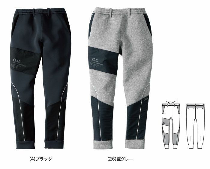 7674-07 ストレッチ軽防寒パンツ SOWA 桑和 作業服 防寒着 作業着 S～4L ポリエステル95％・ポリウレタン5％