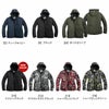 03330 EPIC HEAT フードジャケット SHINMEN シンメン 秋冬作業服 作業着 防寒 防寒着 S～5L 表地・裏地　ポリエステル100% 中綿　ポリエステル80％　テンセル20％