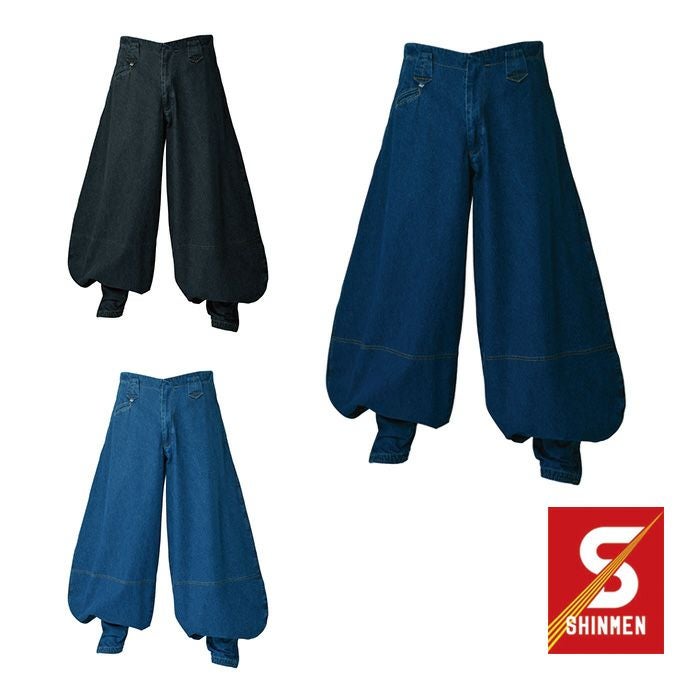 SHINMEN|シンメン|822 スラブデニム超超ロング八分|作業服通販SSS-UNIFORM