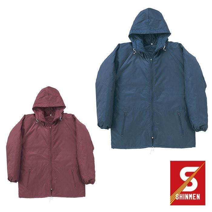 4000 フード付総裏前開ヤッ SHINMEN シンメン 秋冬作業服 作業着  素材：表＝ナイロン100%　裏＝ポリエステル100％ ※ 4L は05 のみ