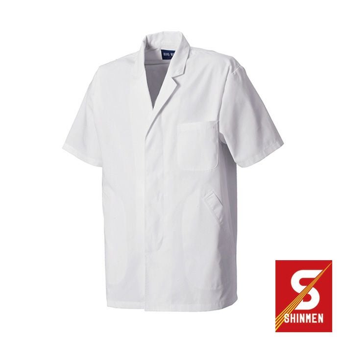 10000 男性用襟付き半袖 SHINMEN シンメン 秋冬作業服 作業着 S～4L 素材：ポリエステル65%・綿35%（ポプリン）