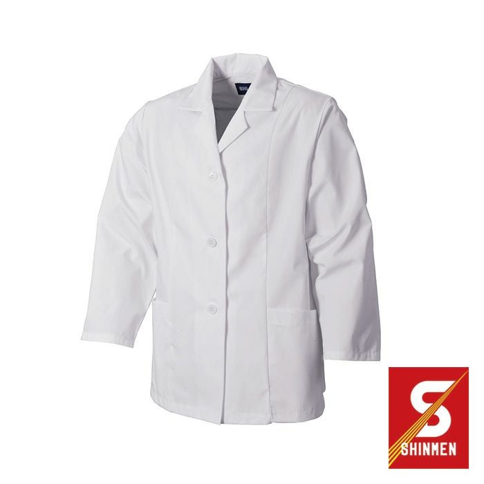 27000 女性用襟付き長袖
（袖口ゴムなし） SHINMEN シンメン 秋冬作業服 作業着 S～4L 素材：ポリエステル65%・綿35%（ポプリン）