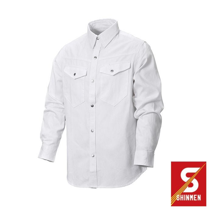 SHINMEN|シンメン|99013 刺し子長袖シャツ|作業服通販SSS-UNIFORM