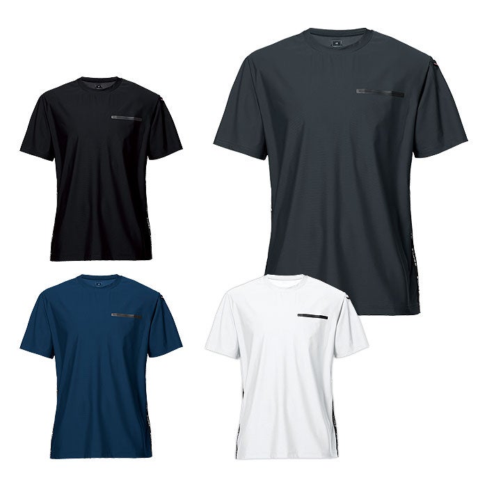 247 ショートTシャツ ユニセックス BURTLE バートル 作業服 ナイロンTシャツ 作業着 S～3XL ナイロン80％・ポリウレタン20％ 吸汗速乾 ストレッチ 接触冷感