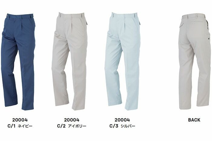 K20004 20004 KANSAIスラックス DAIRIKI KansaiUniform 春夏 作業服 作業着 70～120cm ポリエステル65％・綿34％・ナイロン1％ TC32双ツイル