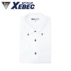 15058 半袖ボタンダウン XEBEC ジーベック 春夏作業服 作業着 S～4L ポリエステル50％・綿50％ ドビーダイヤ柄